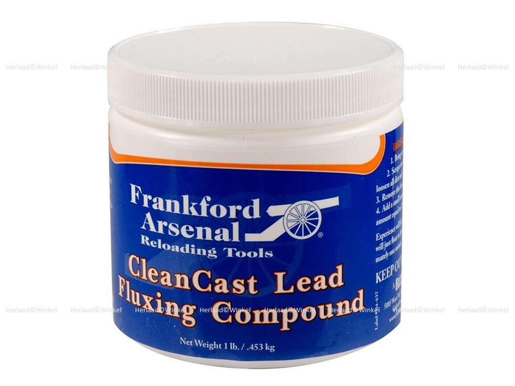 Frankford Arsenal CLEANCAST LEAD FLUXING COMPOUND, Lood Flux inhoud 453 gram